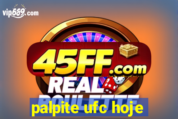 palpite ufc hoje